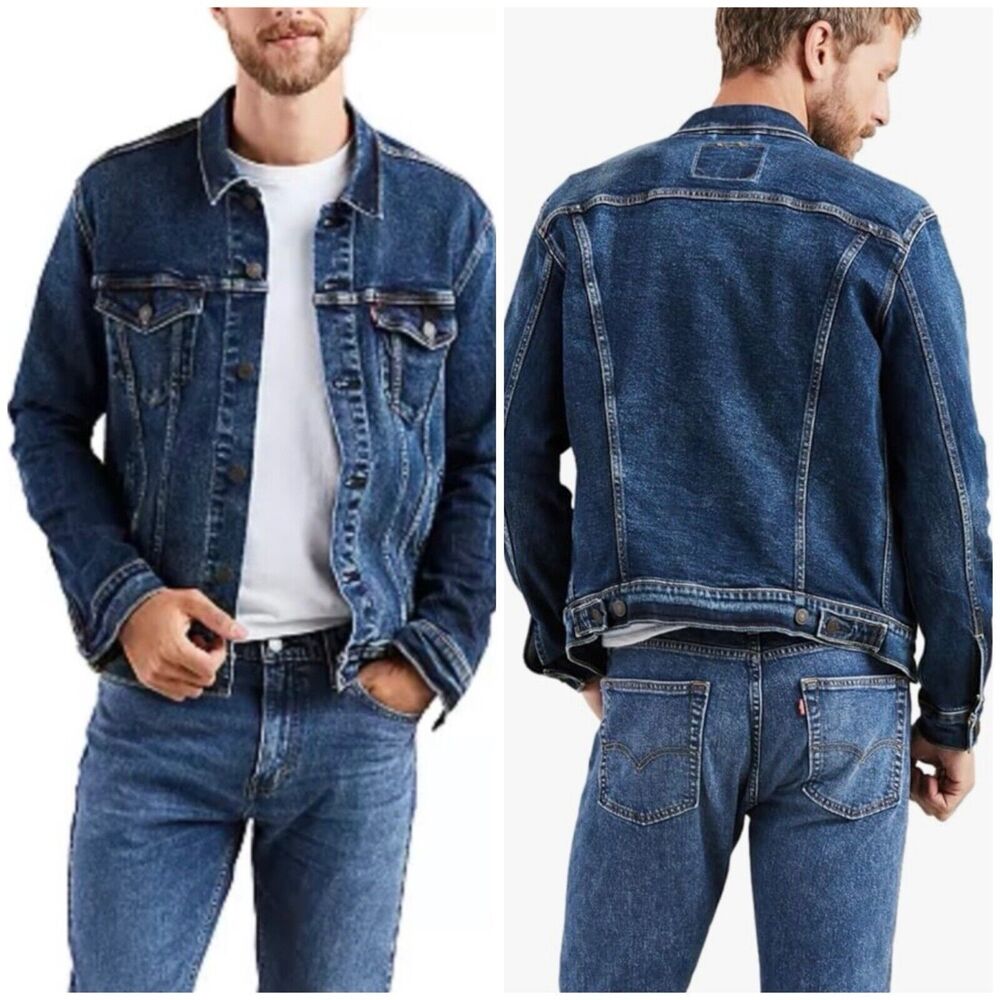 Levi's Men's Trucker Blue Denim Jacket Size Small